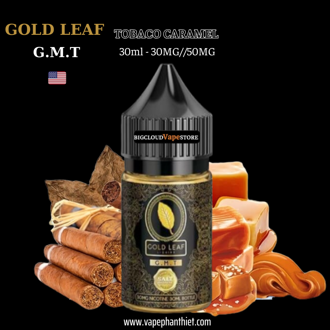 GOLD LEAF SALT 30ml 30MG-50MG Tobaco Caramel 